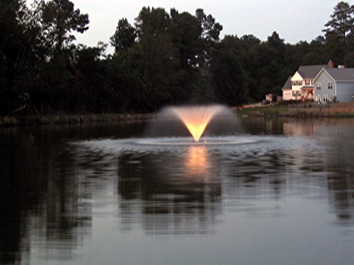 Kasco 3/4Hp Vfx Series Aerating Pond Fountain W/ Led Composite Lighting – 120V, Single Phase, 100 Ft Power Cord – 3400Vfx100, Led3C11-100 #TOP1