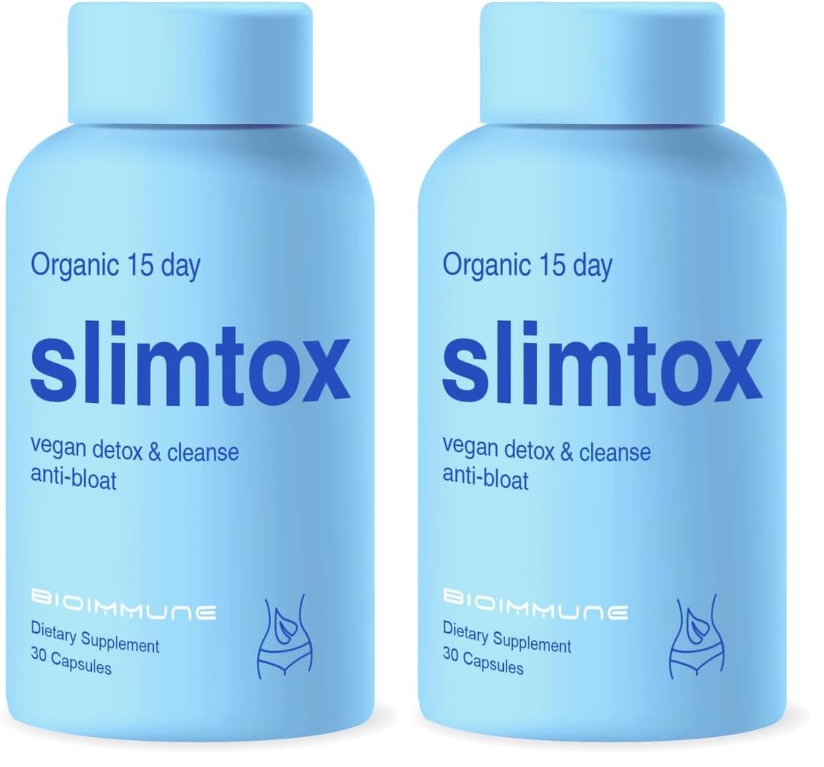 BioImmune Slimtox™ Organic 15 Day Colon Cleanse & Detox for Flat Stomach Less Bloat & LBS w/Probiotics - Constipation Relief - Flushes Toxins, Boosts Energy — Amazon image 10