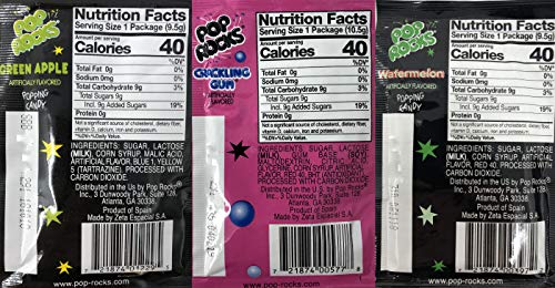 Pop Rocks Crackling Candy Variety Pack – 36 Pack Of Classic Popping Candy - Nine Different Flavors Bulk Pop Rocks Popping Candy #TOP1