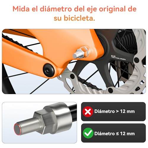 Miniatura 2 de Nicedack Acoplamiento Para Remolque De Bicicleta, Adaptador Para Remolque, Adaptador Para Remolque De Bicicleta Cr Hasta 2015, Acoplamiento De Eje Cuadrado, Acero Inoxidable 304 Negro