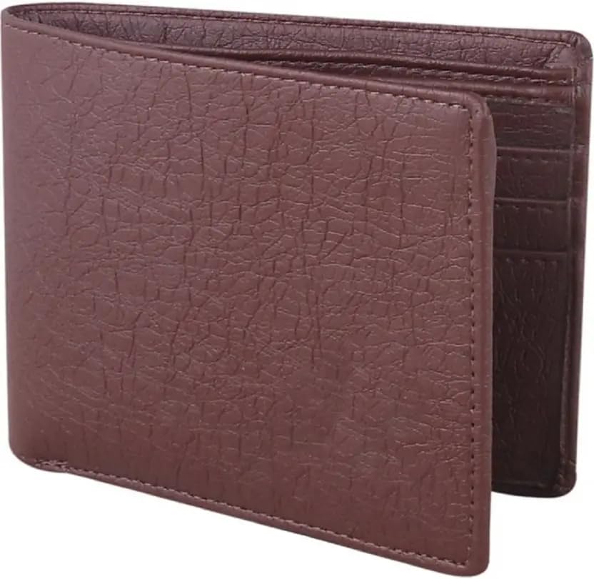 Premium Brown Leather Wallet for Men, Multiple Card Slots, Cash Compartment, Classic Bifold Design, Metro Card and ID Holder