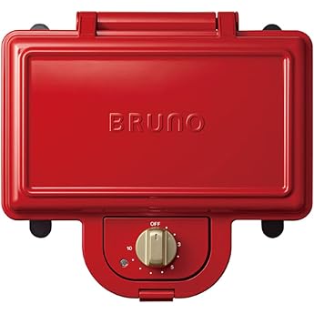 Bruno BOE044-RD Electric Hot Sandwich Maker, Red