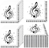 100Pcs Music Note Napkins Music Napkins Music Notes Party Supplies Disposable Music Party Napkins Mu