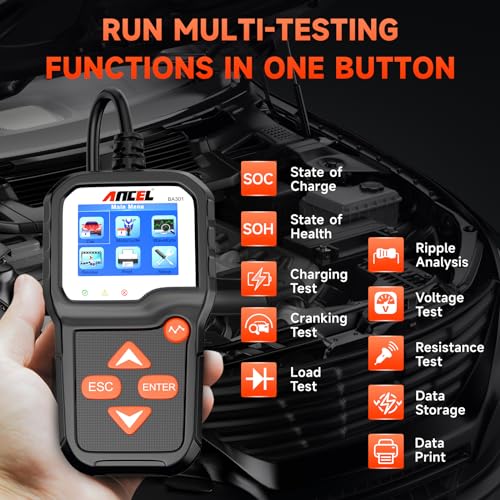 Image of ANCEL HD601 PRO Full System Heavy Duty Truck Scanner with ANCEL BA301 6V 12V Car Battery Load Tester