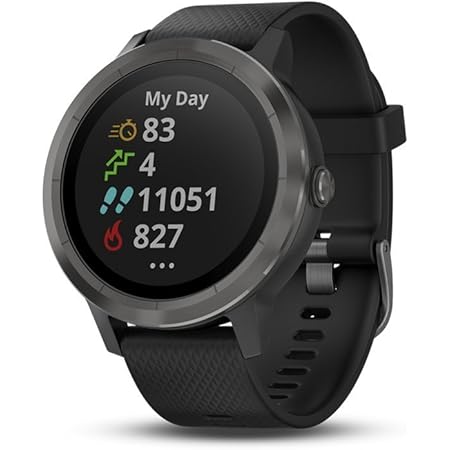 Garmin vívoactive 3 GPS Smartwatch - Black & Gunmetal (Renewed)