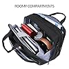 VANKEAN Porte-documents pour ordinateur portable 17.3 pouces hommes et femmes, sac à bandoulière de qualité supérieure, hydrofuge avec poche RFID, sac messager extensible #3
