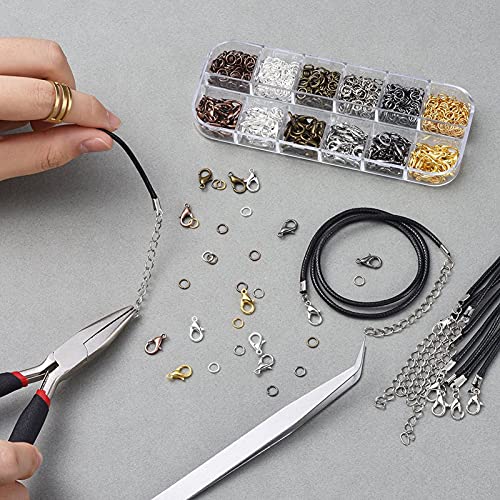 Anel para fabricação de joias, anel faça você mesmo, fecho lagosta, joias para festas de aniversário