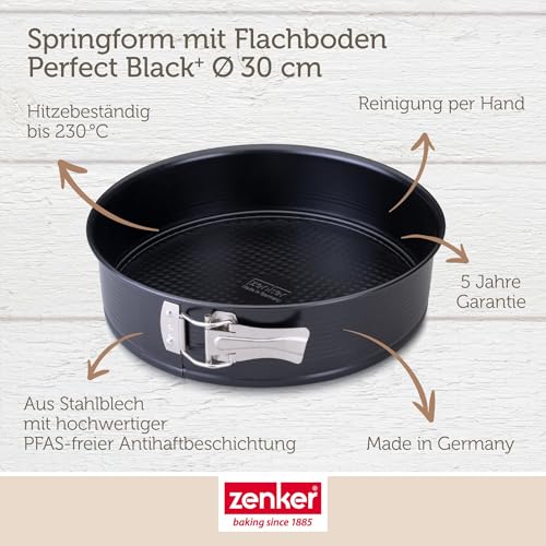 Zenker German Made No PFAS Nonstick Bakeware Springform Pan with Easy Release, 9" Diameter by Zenker - Image 4