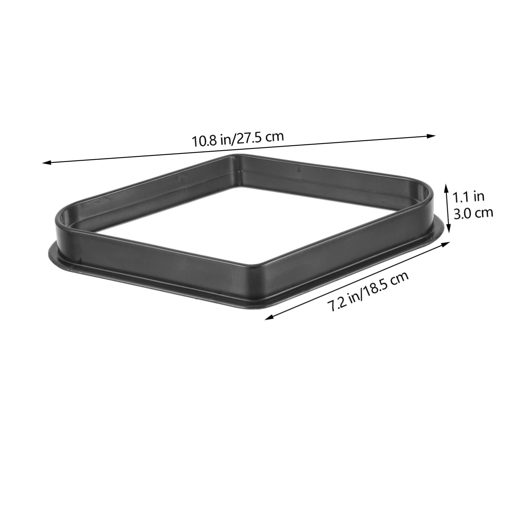 Hemoton Pool Ball Rack 9-Ball Diamond Billiard Rack Triangle Frame Storage Tray