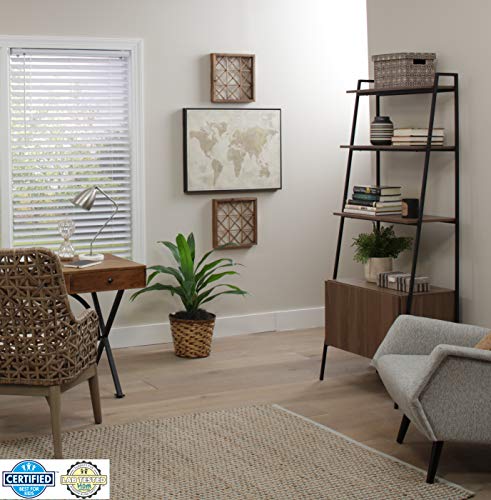 Dez Furnishings Qkwt230720 Cordless 2" Venetian Vinyl Blind, 23W X 72L Inches, White #TOP7