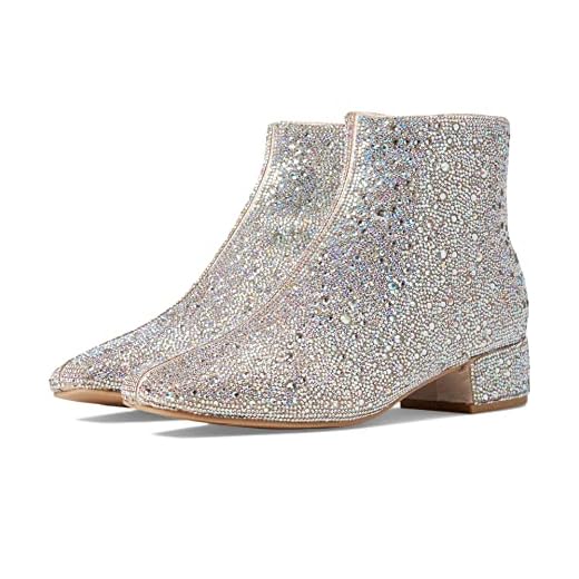 Betsey Johnson womens Cady Fashion Boot, Rhinestone, 7.5 US