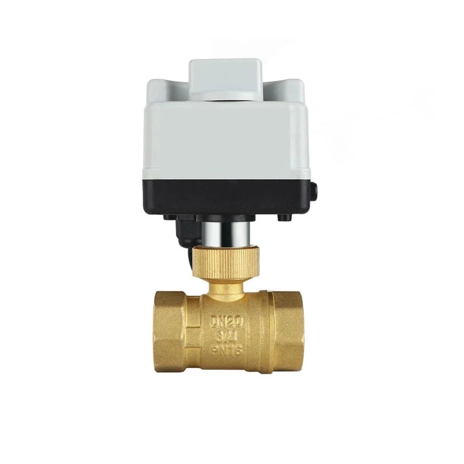 Vanne à bille motorisée DN40 AC220V pour bloquer l'eau chaude solaire CVC