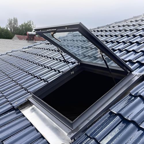 Claraboyas de aluminio y vidrio templado para iluminar áticos 2
