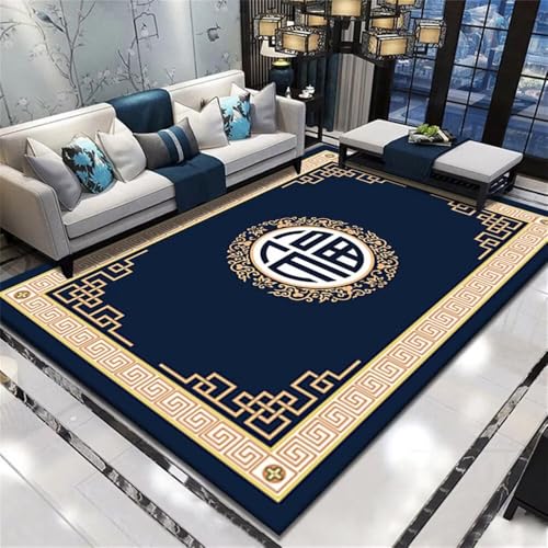 QGYFRE Alfombra De Cocina BLU Alfombras De Pie De Cama 60x120CM alfombras de Salon Modernas Alfombra Decorativa Amarilla para Sala de Estar Alfombra Barata