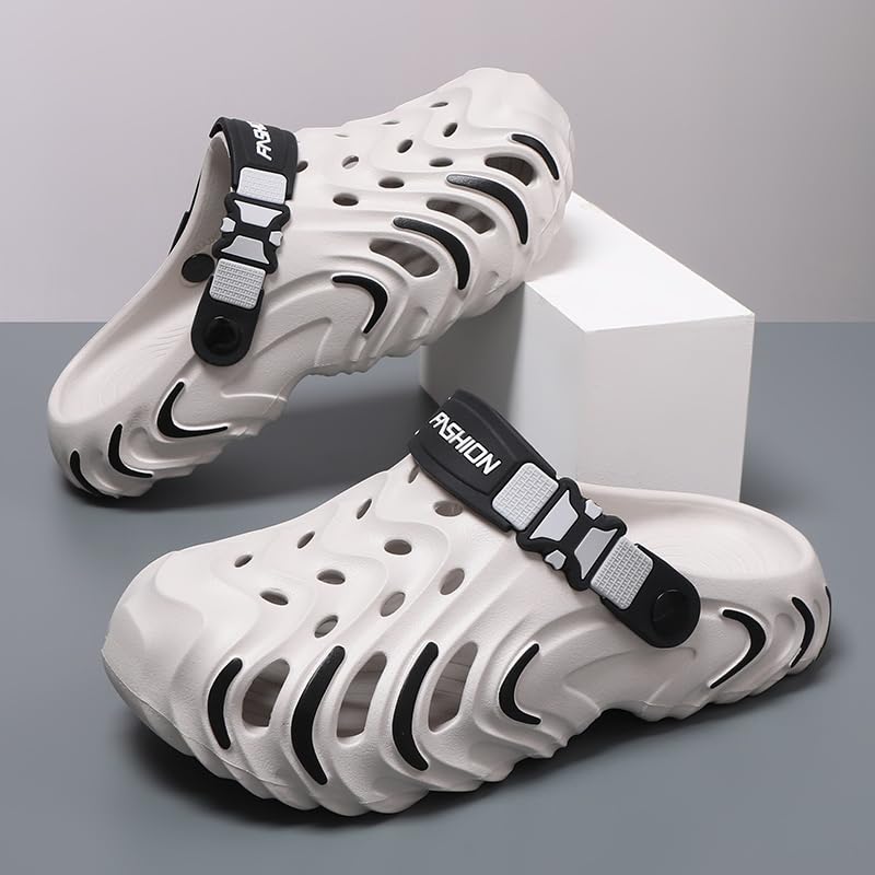 Image of Men's Clog Garden Shoes Adult Mule Outdoor Sports Sandals Summer Water Beach Shoes Casual Comfortable Fashion Breathable Slippers Lightweight