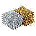 Alipis 10pcs Dishcloth Kitchen Dish Cloths Dishwashing Towel Copper Scrubber Kitchen Cleaning Towel Scrubbing Dish Washing Sponge Copper Scouring Pads Rag Wipes The Pet Degreasing
