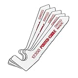 PORTER-CABLE 12350-5 1-3/4-Inch 24 TPI Metal Cutting Hook-Shank Bayonet Saw Blade (5-Pack)