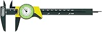 General Tools 142 Plastic Dial Caliper 0-6" Range, 0.01" & 1/64" Accuracy - Easy-Read Fractional Inch Measurements