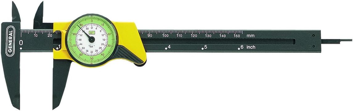 142 6" English & Metric Plastic Dial Caliper