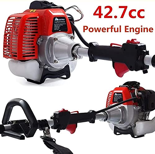Pole Saw Gas Powered, Reach To 16 Foot Extendable Tree Hedge Trimmer Powerful 42.7Cc 2-Cycle Gasoline Long Chainsaw Cordless Tree Pruning Saw W/Portable Bag #TOP5