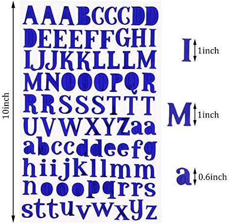 8 Sheets of Mixed-Color Self Adhesive Alphabet Stickers, Label Decals for Kids Greeting Cards, Sticky Letters, Self Adhesive Letters for Small DIY Craft Gift