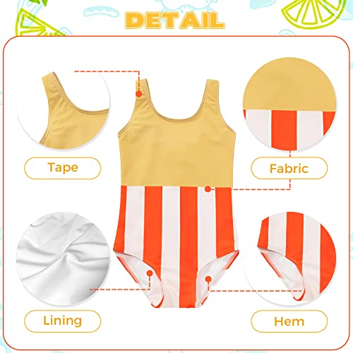 Toddler Girls One Piece Swimsuit Cute Ruffle Beach Swimwear Bathing Suit UPF 50+ 18M-11 Years4