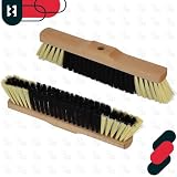 KOTARBAU® Zamiatacz Nylonowy Podłogowy - 35 CM - Szczotka do Kostki - Miotła Drewniana do Liści