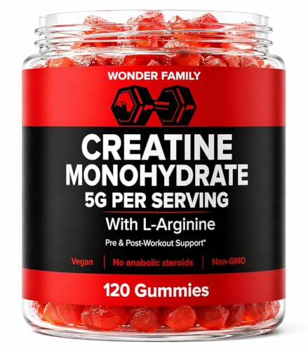 Best Creatine for Women Over 40: A Trainer's Honest Guide to Muscle, Energy & Brain Health 18 Creatine Monohydrate Gummies 5g – 5X Energy with B12, B6, and L-Arginine – Build Muscle & Strength – Gym Supplement – Creatina Monohidratada en Gomitas – Creatine Chews for Men & Women – 120 Count