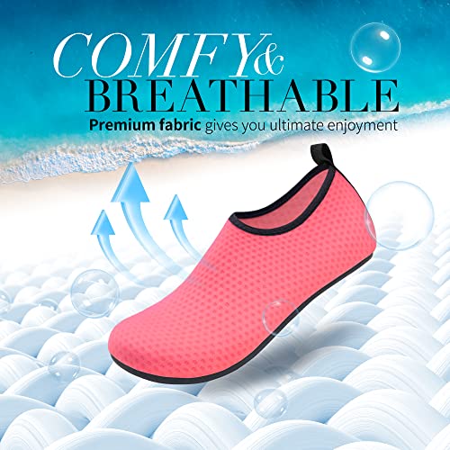 Image of Homitem Water Shoes for Women Men Aqua Socks Swim Beach Pool River Slip-On Barefoot Quick-Dry Vacation Cruise Essentials Accessories for Yoga Kayak Sports