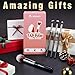BEAKEY Makeup Brushes Set, Professional Foundation Eyeshadow Concealer Blush Powder Bronzer Applicator, 2 Blender Sponge with Beauty Paper Case