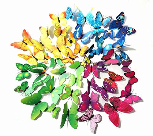 Sample Buttefly Ref Magnet Design Buy 48 PCS PVC 3D Butterfly Fridge Magnets Refrigerator Magnets Wall ...