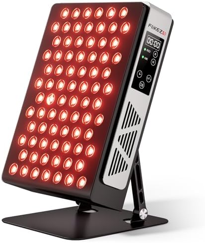 FLIKEZE Red Light Therapy Panel for Full Body Face, Dual Chip 660nm 850nm | Near Infrared Light Therapy Device with 3 Modes Timer Stand, Light Therapy Lamp for Body, Home Office Gym