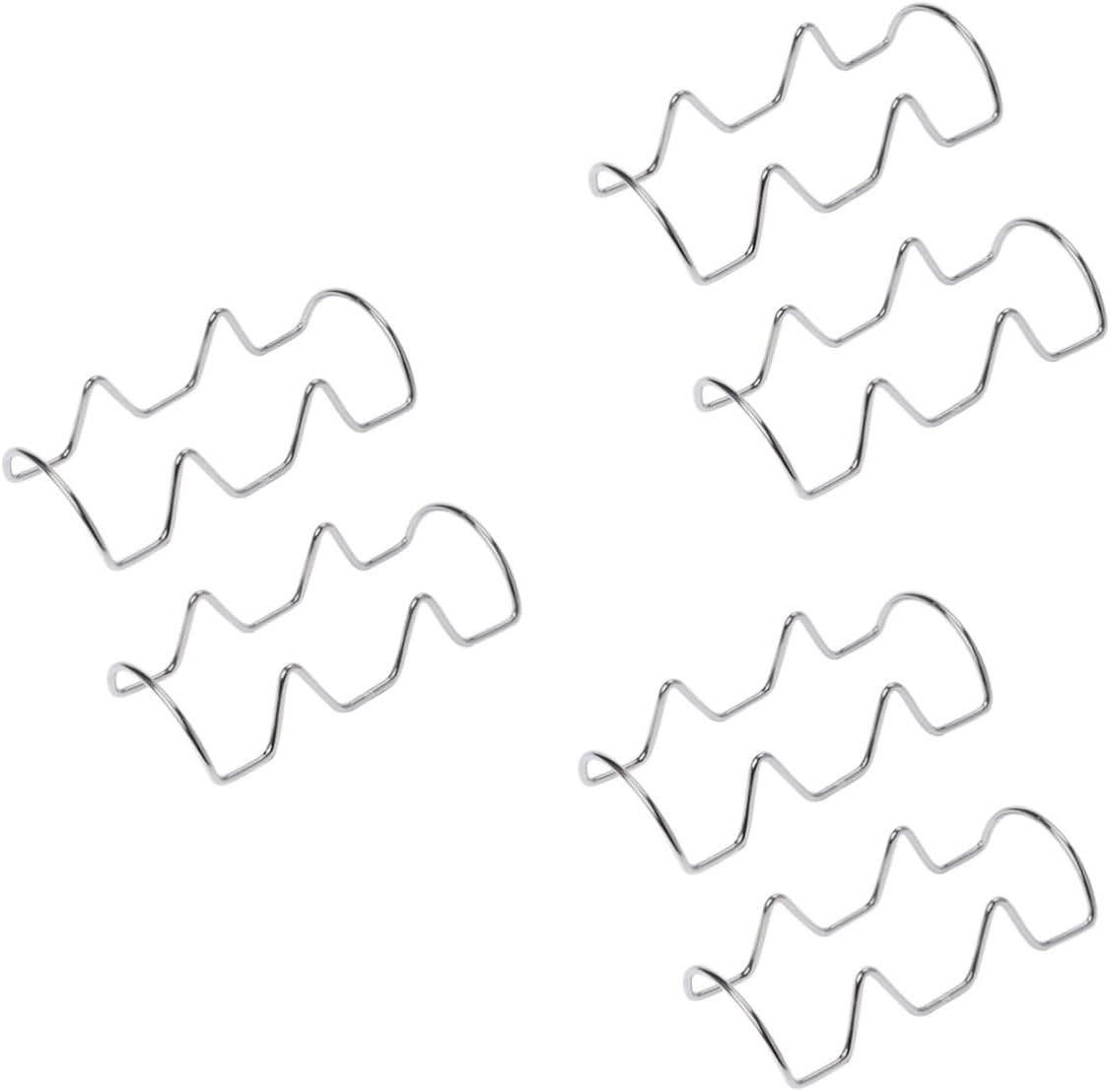 6pcs Taco Rack Stainless Steel Holder for Soft Taco Shells Mexican Pancake Rack Family Gathering Accessory