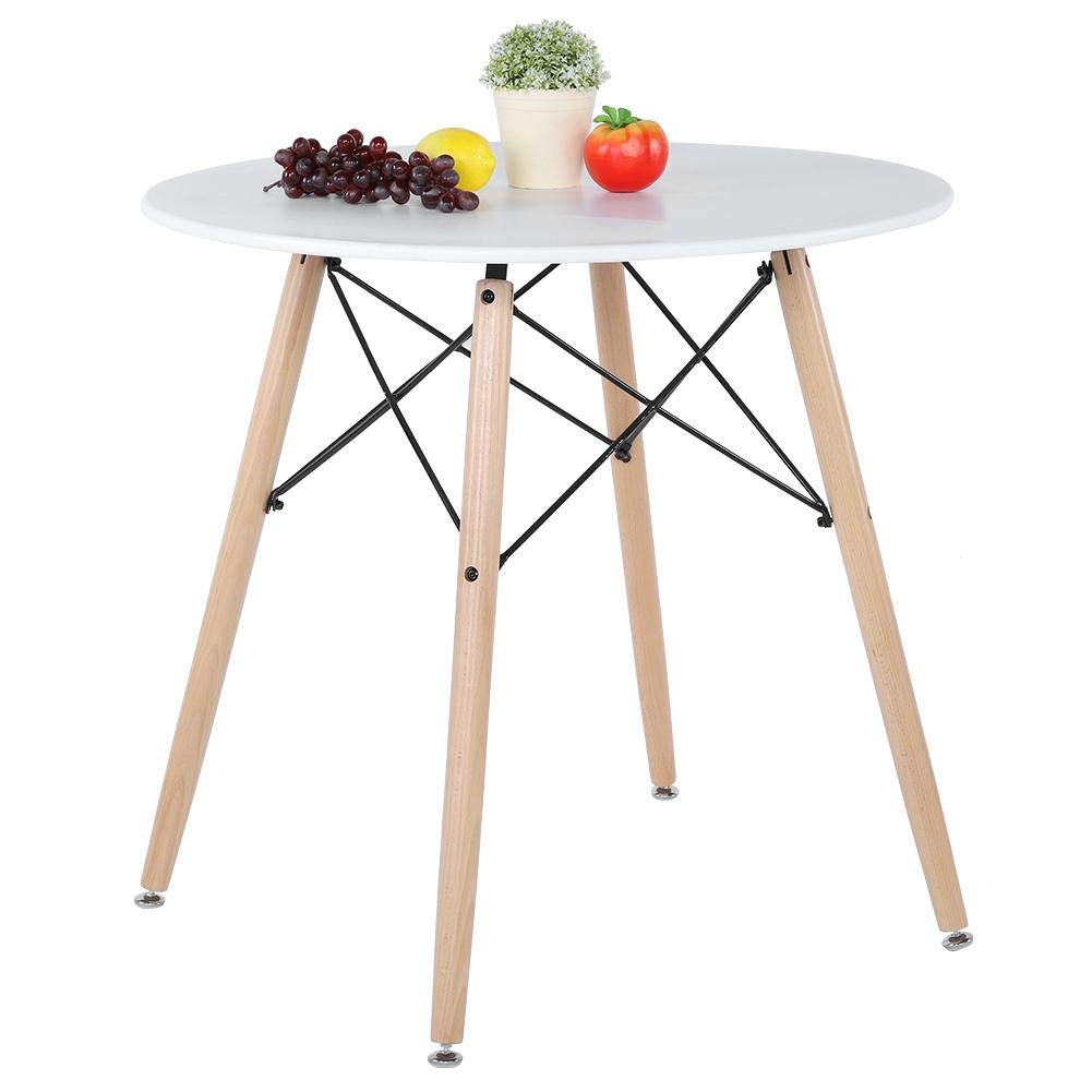 Modern Style Wooden White Round Coffee T Buy Online In Belize At Desertcart