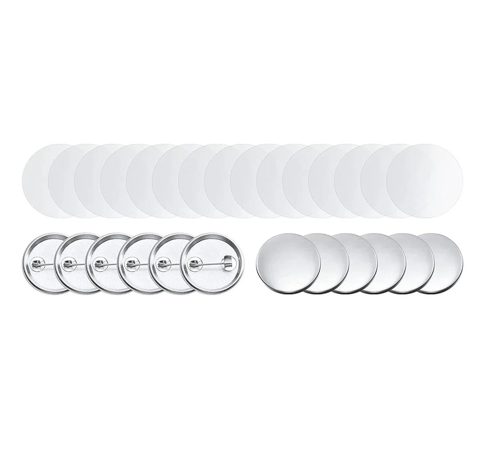 Zestaw 100/200 części do przypinek metalowych wyrobu znaczków 25-75 mm, rękodzieła artystycznego, zestaw na żelaznej podstawie Różnego przeznaczenia