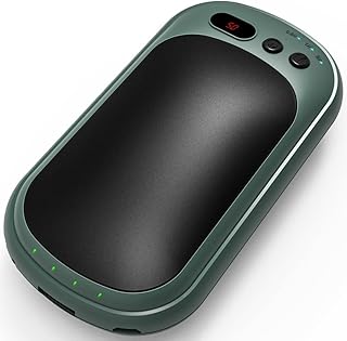 Hand Warmers Rechargeable, Electric Hand Warmer 10000mAh Power Bank with Handwarmers, Portable USB Hand Warmer Heater Batt...