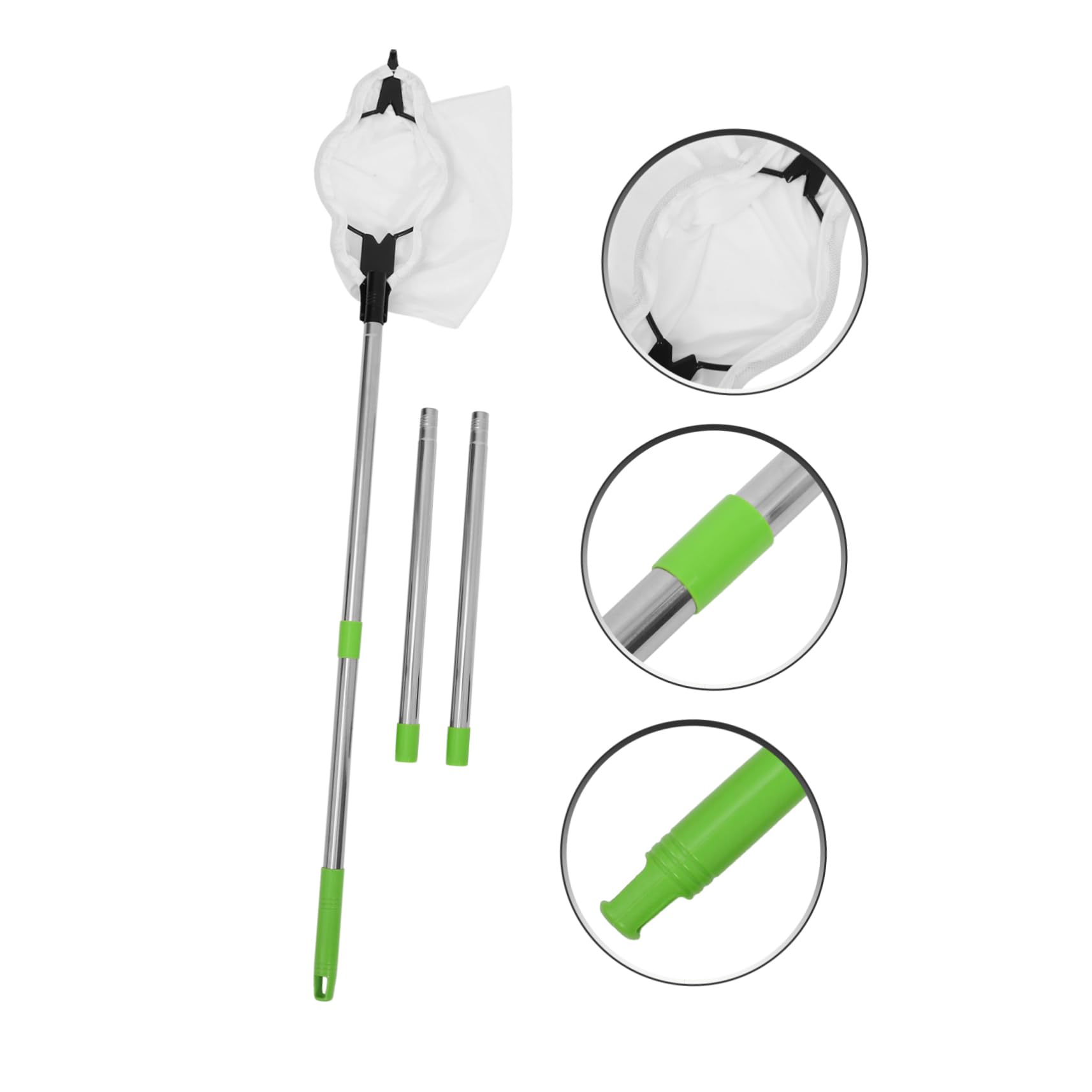 Recolector de Naranjas Ajustable de Acero Inoxidable Cabezal de Garra | Herramienta para Frutas Palo Extensible, Decoracion Otono, Uso Versátil en Huerto