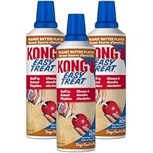 KONG Easy Treat Dog Paste 3-Pack Mess-Free Stuffing Toys, Training & Reward Treats, Made in USA, Highly Digestible, No Refrigeration Needed Peanut Butter
