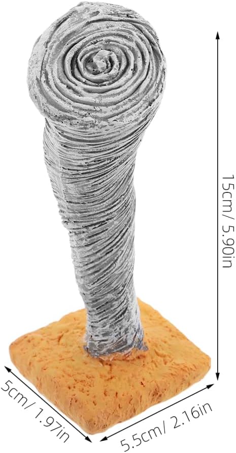 VANZACK Tornado Model DIY Resin Tornado Figurine for Sand Table Decoration - Landscape Prop for Children S Learning and Play