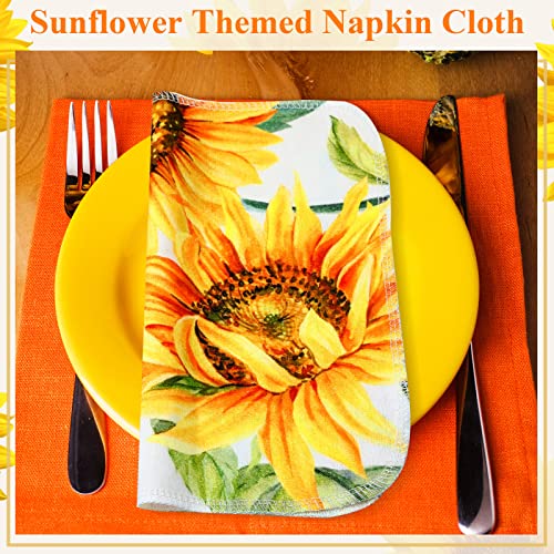 50 Pcs Reusable Paper Towels Paperless Towels Reusable Cotton Cloths Reusable Toilet Paper Absorbent Washable Paper Towels With Roll Kitchen Dishcloth For Kitchen Paperless Dishcloths (Sunflower) #TOP4