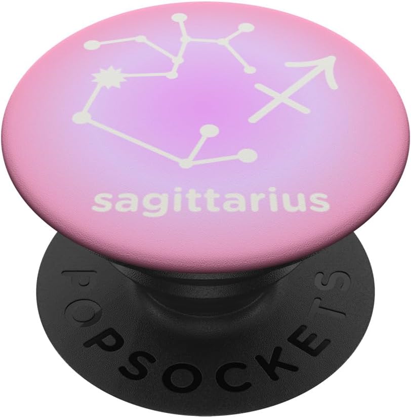 PopSockets Zodiac Phone Grip - Sagittarius Zodiac Sign PopSockets Adhesive PopGrip