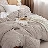 Bedsure Boho Twin Duvet Cover Size - Linen Breathable & Soft Boho Bedding, Machine Washable Comforter Cover for All Seasons, Includes 1 Duvet Cover 68"x90" with 1 Pillow Sham & Zipper Closure #3