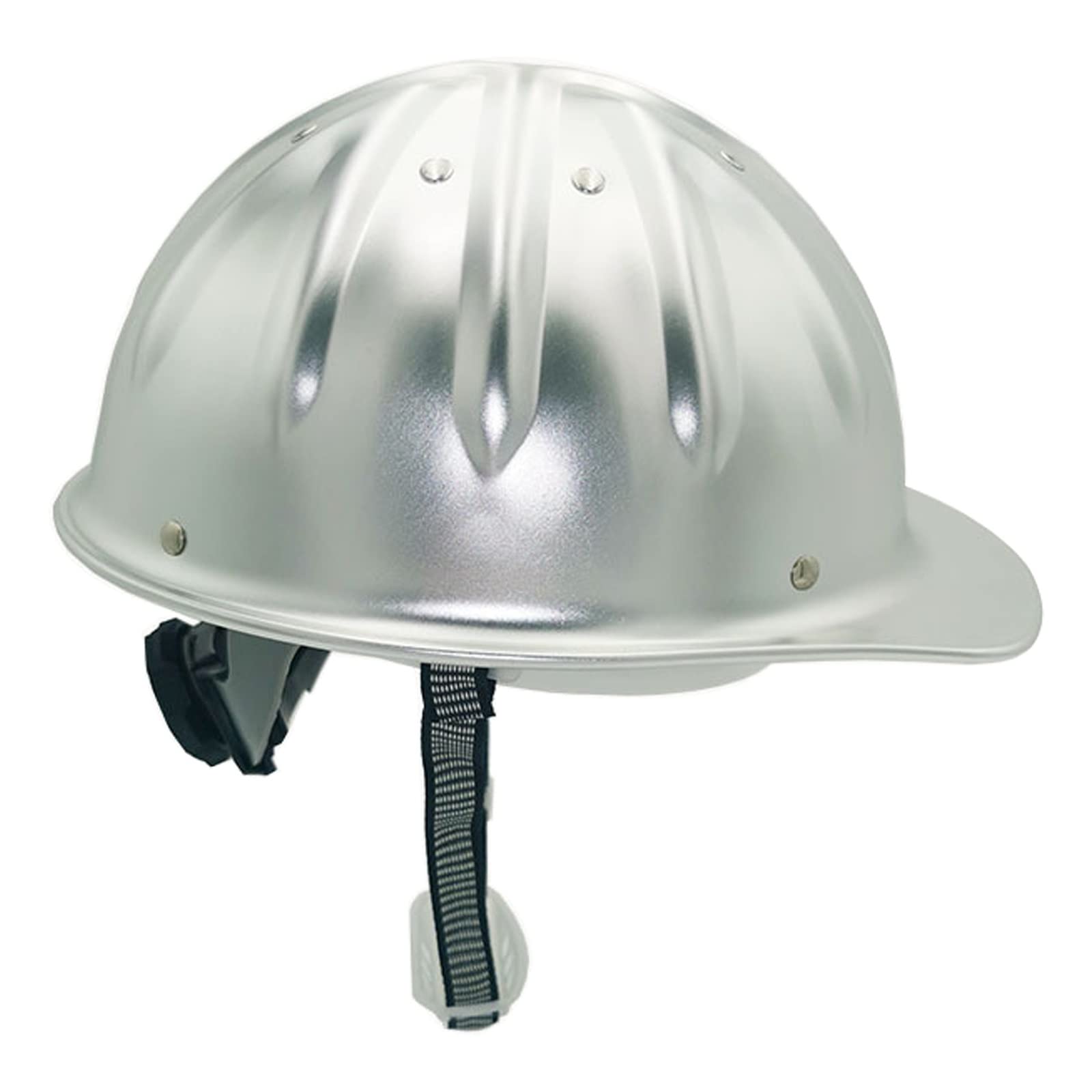 Aluminum Hard Hats,Construction Safety Helmet,Rivet Reinforced Head Protection Work Cap for Industrial Engineering Forestry Railway Metallurgy Mine