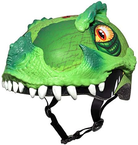 Raskullz 2015 Boy's T-Rex Awesome 5+ Kids/Youth Bicycle Helmet (Green - 50-54cm)