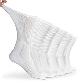 LIN Diabetic & Circulator Socks Women Men, 6 Pairs, Non-Binding Sock 9-11 10-13 13-15 Edema Neuropat