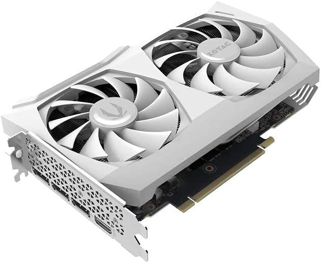 Zotac Gaming GeForce RTX 3070 Twin Edge OC White Edition 8GB GDDR6 Graphics Card, IceStorm 2.0 Advanced Cooling, White LED Logo Lighting (ZT-A30700J-10P) (Renewed)