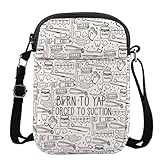 MYSOMY Dentalhygieniker-Umhängetasche, Zahnarzthelferin, Geschenke, Born To Yarp Forced To Suction Geschenke, Zahnarzt-Umhängetasche, Born to Yarp Cb3, 111