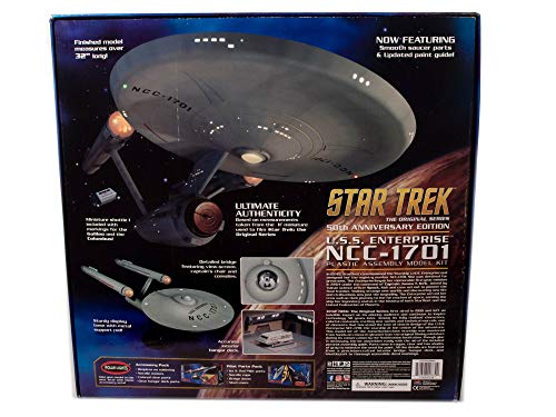 Polar Lights Star Trek TOS Enterprise 50th Anniversary Edition 1:350 Scale Model Kit - Thumbnail 3