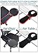 LL-COEUR Memory Foam Arm Support Wrist Rest for Table and Chair, Ergonomic Armrest Desk Extender, Multifunctional Computer Mouse Pad (Black)