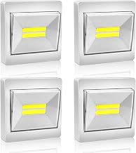 4 x Night Light, LED Wardrobe Lights, Night Lamp Light for Wardrobe, Hallway, Stairs, Basement, Kitchen, Garage, Cabinet, 200 lm